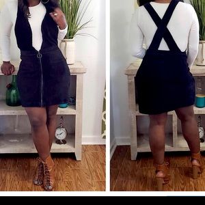 Black corduroy dress. It is true to size.